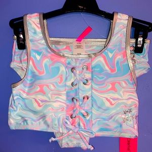 Betsey Johnson mixed color girls bikini